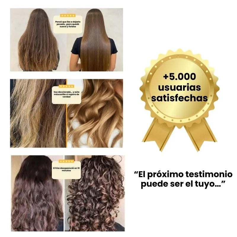 Mascarilla Todo-en-Uno Que Deja tu Cabello Suave, Brillante y Reparado sin Ir al Salón