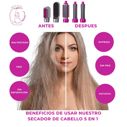 Luce un Look Profesional en Casa con Este Increíble Secador 5 en 1