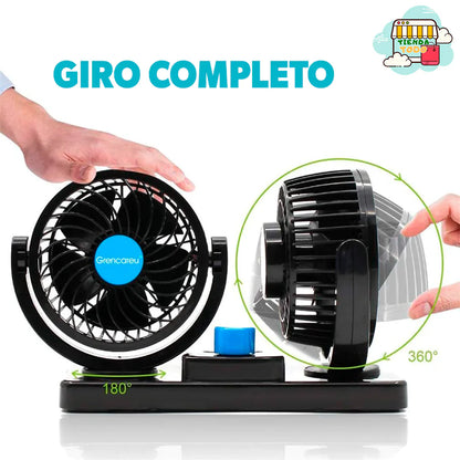 ¡Mantén tu Viaje Fresco y Cómodo con Nuestro Ventilador para Automóvil!