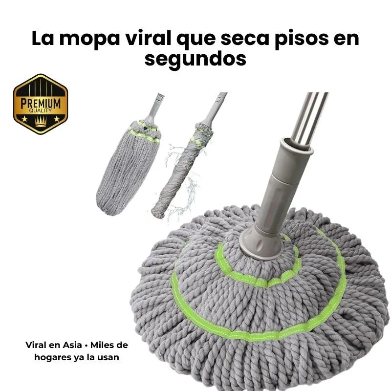 Mopa Pro 360° – La evolución que reemplaza las mopas baratas y cansadoras