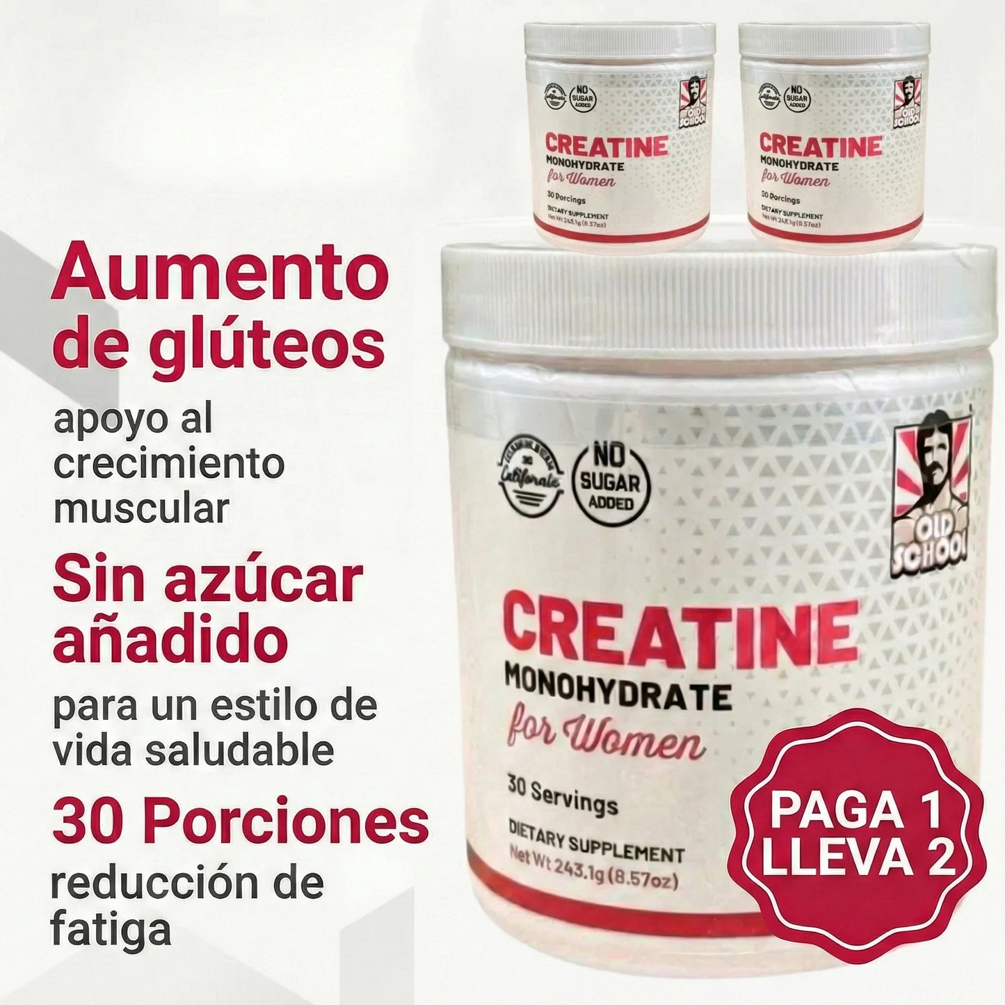 Creatina Para Mujeres. PAGA 1 LLEVA 2 DURACION 60 DIAS