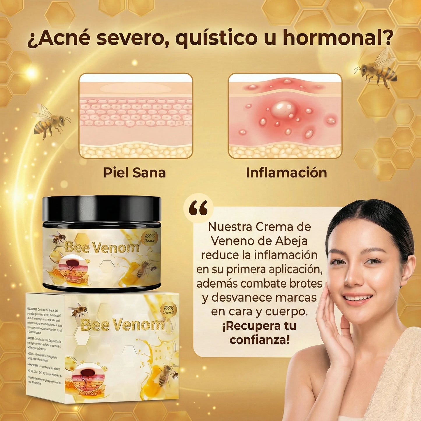 Bee Venom Adiós Acné y Cicatrices