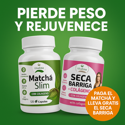 ¡El Secreto para Verte Joven y Sentirte Ligero! Conoce Matchá Slim + Seca Barriga