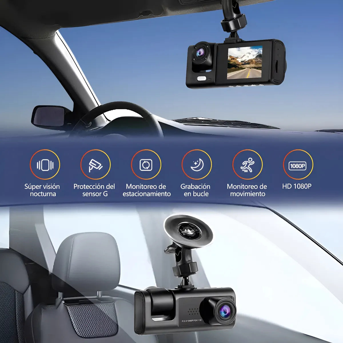 Protégete cada segundo con tu cámara inteligente para auto