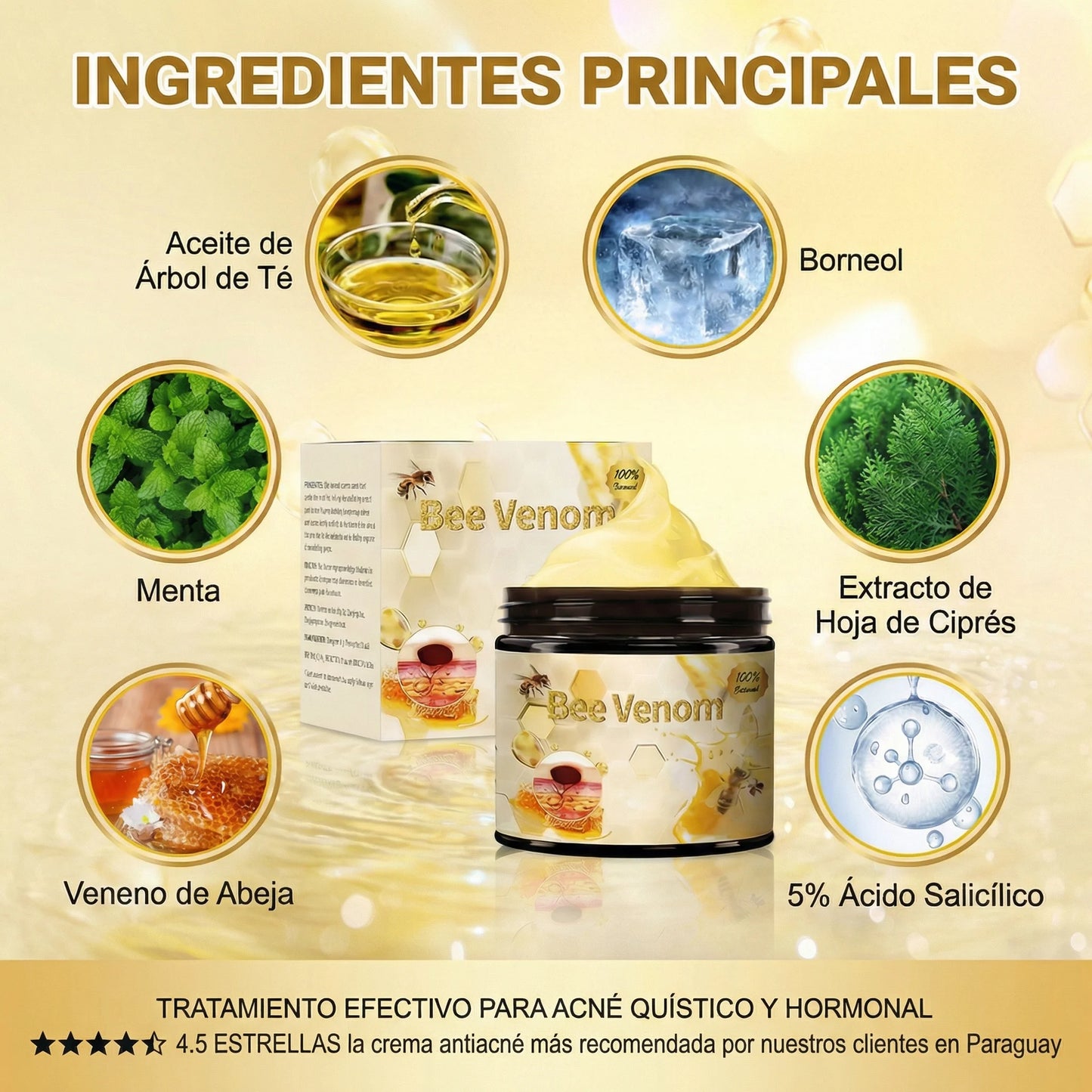Bee Venom Adiós Acné y Cicatrices