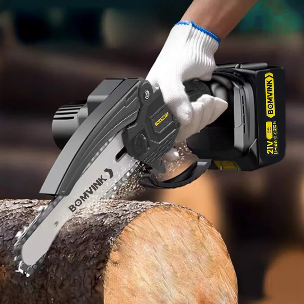 Corta Troncos en Segundos con la Mini Motosierra Más Potente