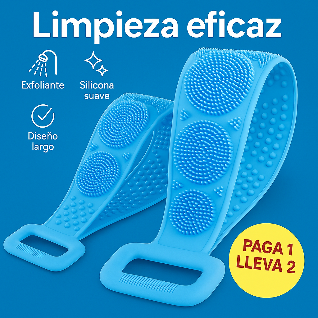 ¡Dile Adiós a la Piel Seca con Nuestro Cepillo Exfoliante de Silicona! Paga 1 lleva 2