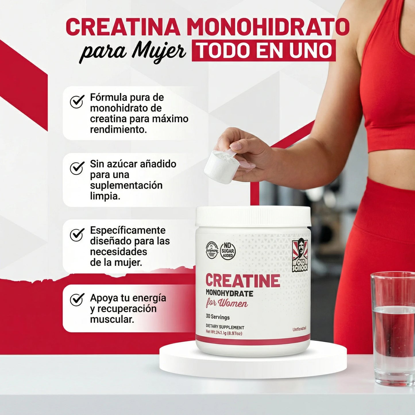 Creatina Para Mujeres. PAGA 1 LLEVA 2 DURACION 60 DIAS