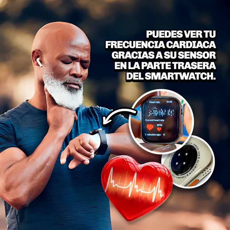 ¡Combo Smartwatch mas 7 Manillas de Cambio!
