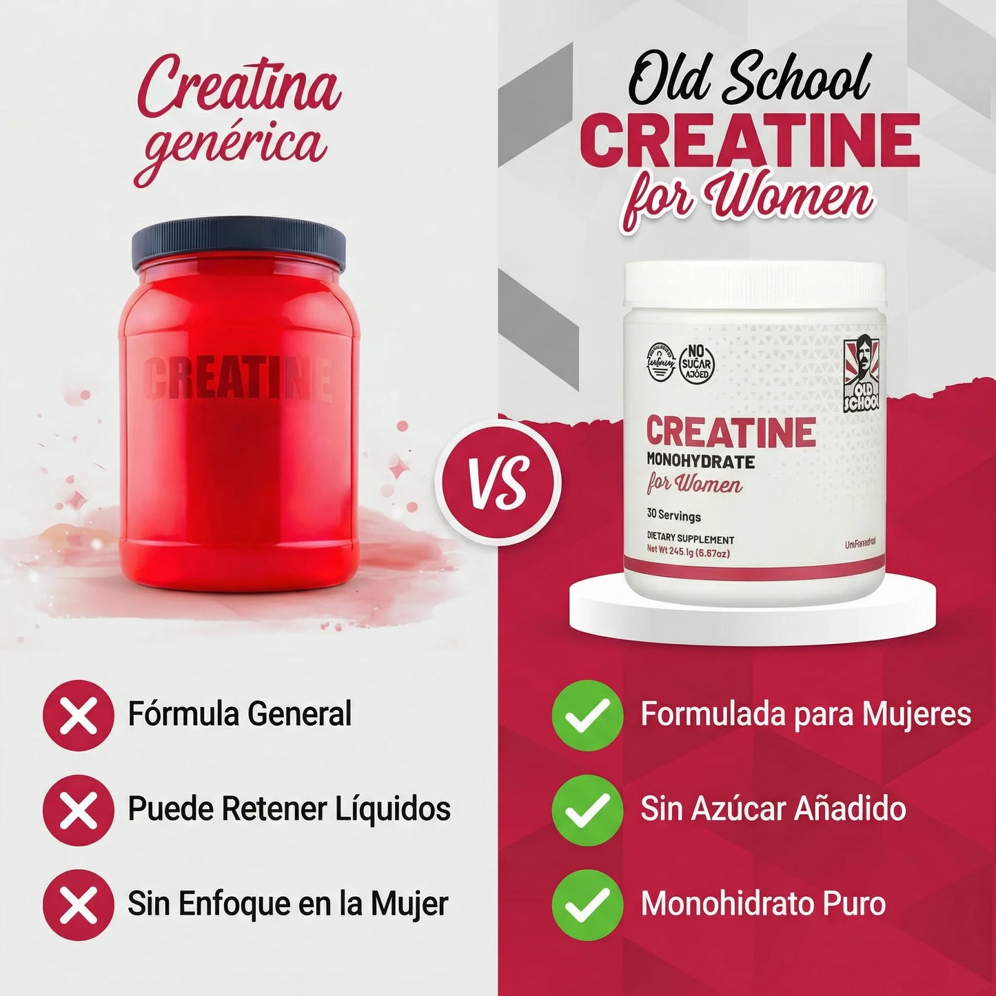 Creatina Para Mujeres. PAGA 1 LLEVA 2 DURACION 60 DIAS