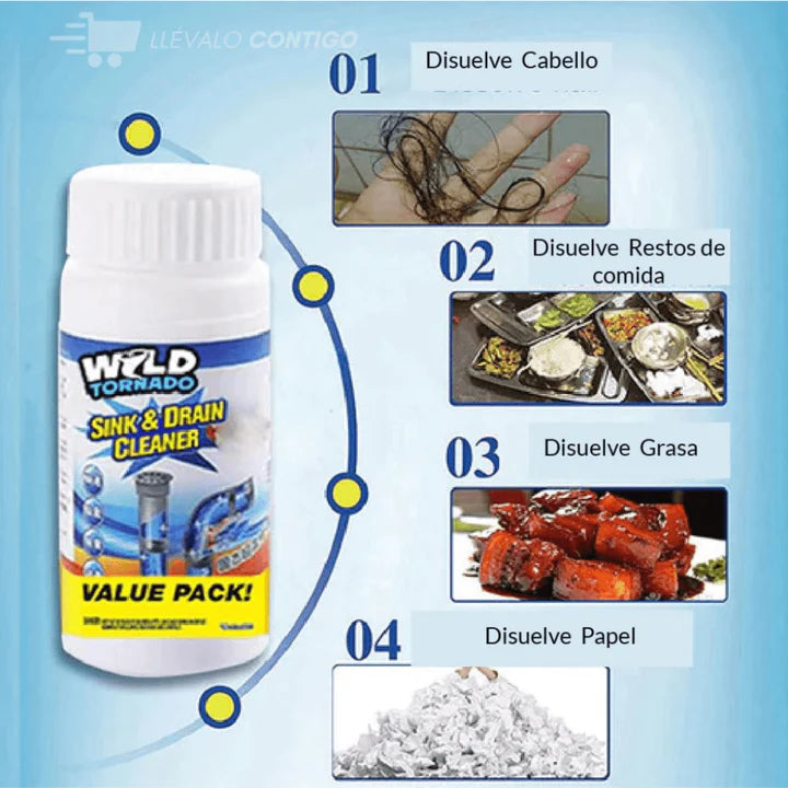 ¡Dile Adiós a los Atascos en tu Drenaje en Minutos sin Esfuerzo! Paga 1 Lleva 2