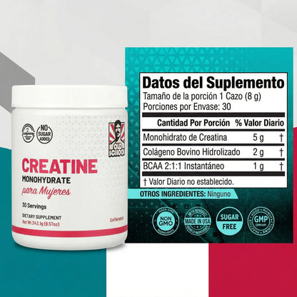 Creatina Para Mujeres. PAGA 1 LLEVA 2 DURACION 60 DIAS