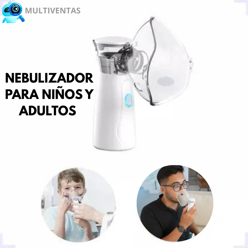 Alivio Rápido Para Niños Y Adultos Con Este Nebulizador Portátil