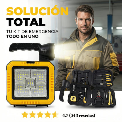 Kit 16 Piezas — Luz y Herramientas Cuando Más Las Necesitás