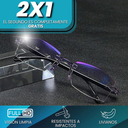 Lentes Multifocales + Visión clara de cerca y de lejos sin cambiar de gafas