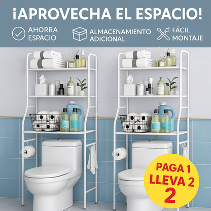 ¡Transforma tu baño! Organiza con estilo y ahorra espacio Paga 1 lleva 2