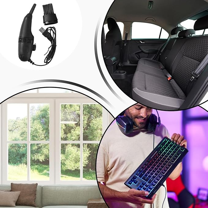 ¡Limpia cada rincón con facilidad! Descubre la mini aspiradora multiusos.