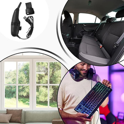 ¡Limpia cada rincón con facilidad! Descubre la mini aspiradora multiusos.