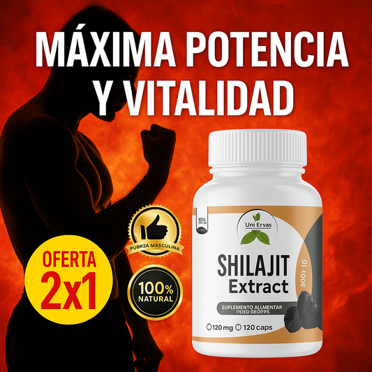 Más Energía, Más Deseo, con Shilajit  ¡Hoy PAGA 1 LLEVA 2!