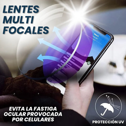 Lentes Multifocales + Visión clara de cerca y de lejos sin cambiar de gafas
