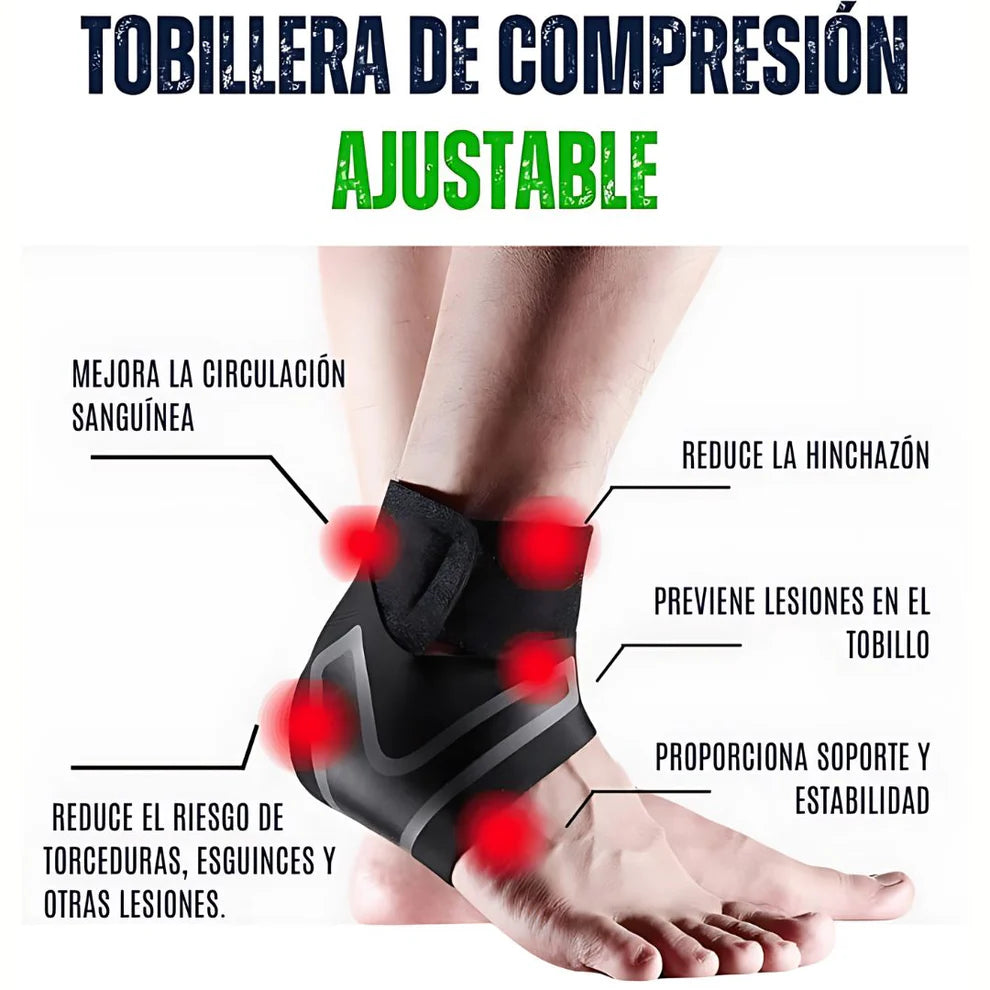 ¡Di adiós al dolor de tobillo con esta tobillera de compresión!