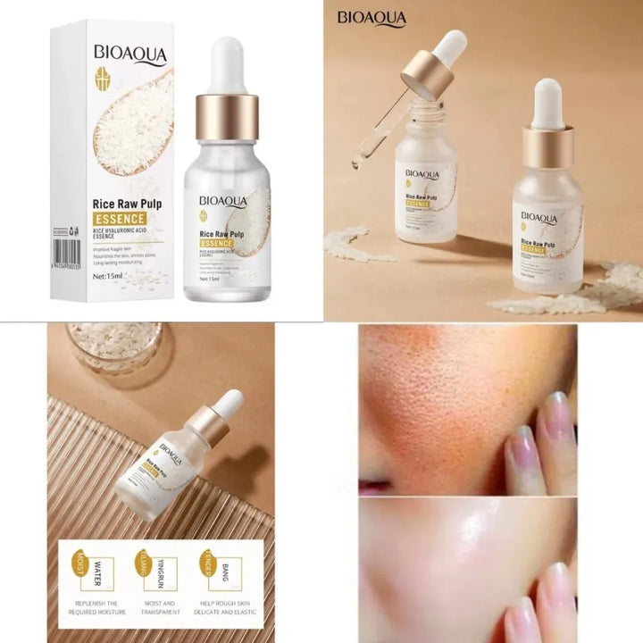 Serum de arroz para Piel suave, nutrida y sin imperfecciones en minutos