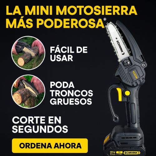 Corta Troncos en Segundos con la Mini Motosierra Más Potente