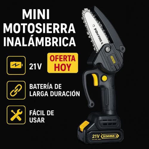 Corta Troncos en Segundos con la Mini Motosierra Más Potente