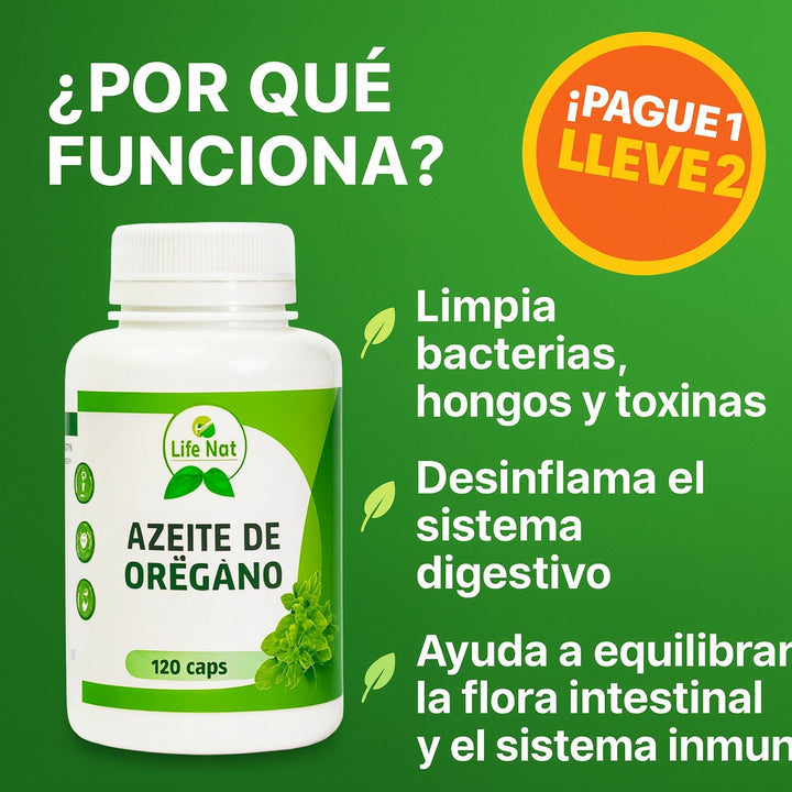 ¿Sufrís de acidez, inflamación o gases con mal olor? 🌿 Descubrí el poder del Aceite de Orégano con Semilla Negra.