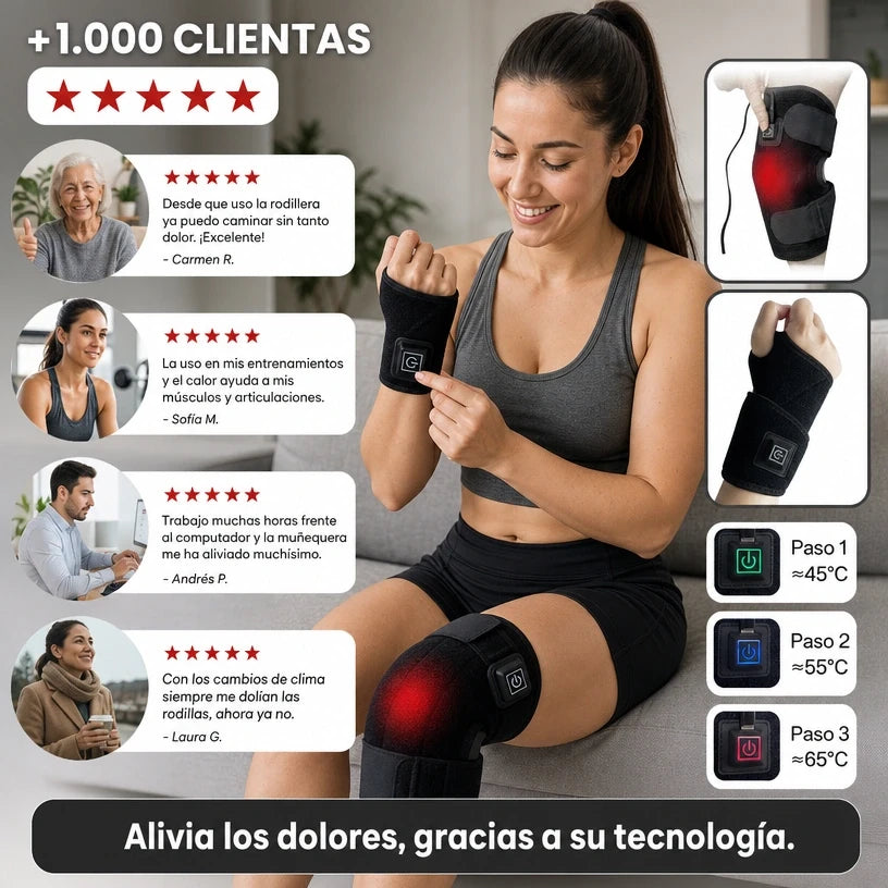Muñequera y Rodillera Térmica™ – Recupera tu Movilidad Sin Dolor